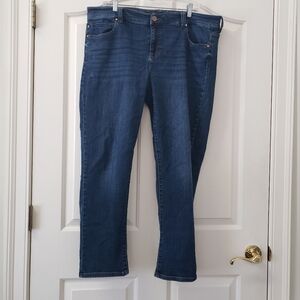 Liverpool Dark Blue Ankle Jeans